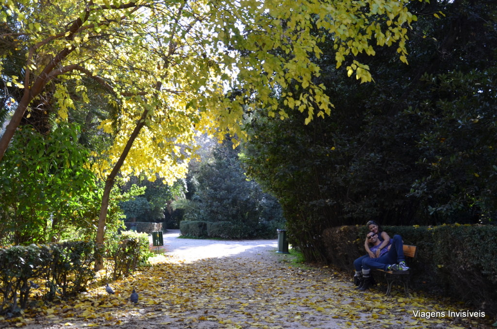 Namorando no Jardim Nacional, Atenas, Grécia