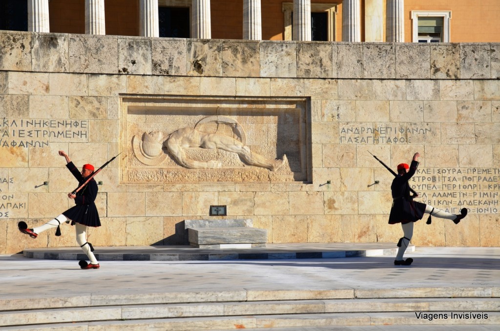 Troca da guarda, parlamento, Atenas, Grécia