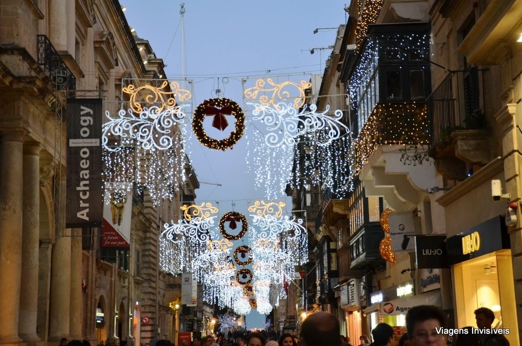 Decoração de natal em Valeta, Malta