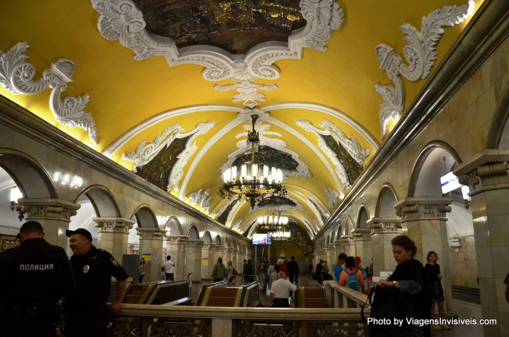 Estação de Metrô em Moscou, Rússia