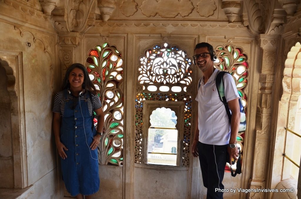 Nós no City Palace em Udaipur, India