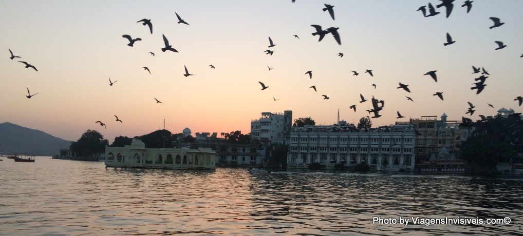 Por do Sol em Udaipur, Índia