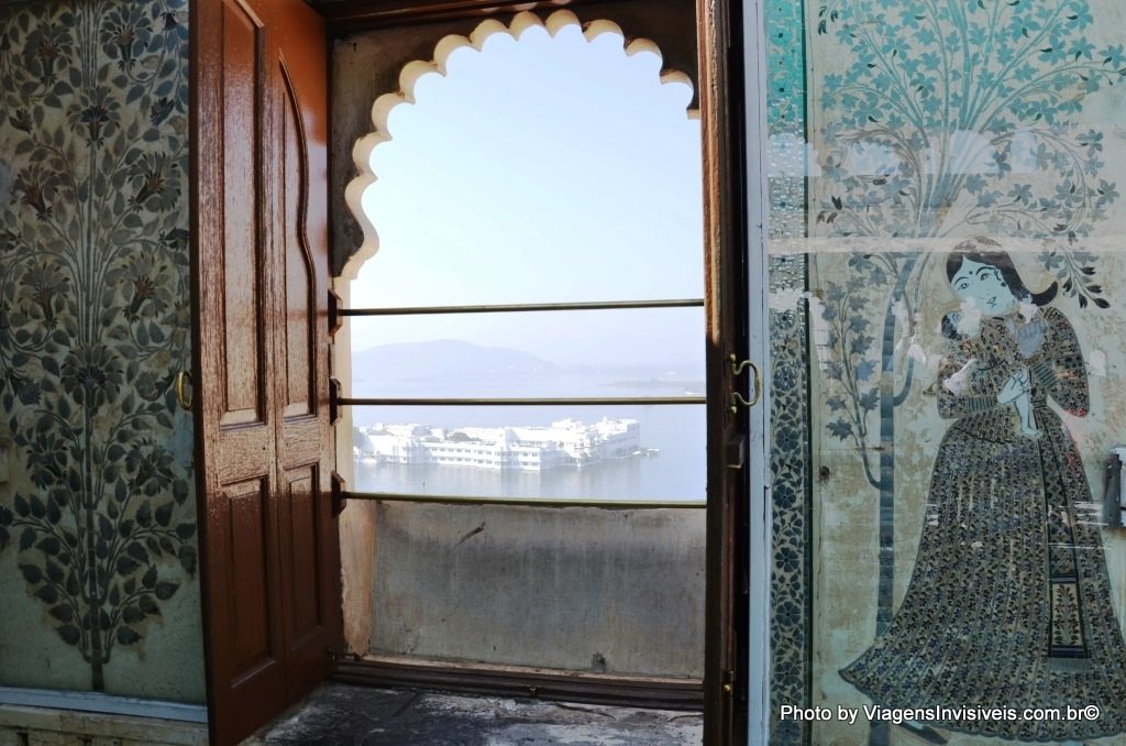 Jag Niwas a visto do City Palace, Udaipur, Índia