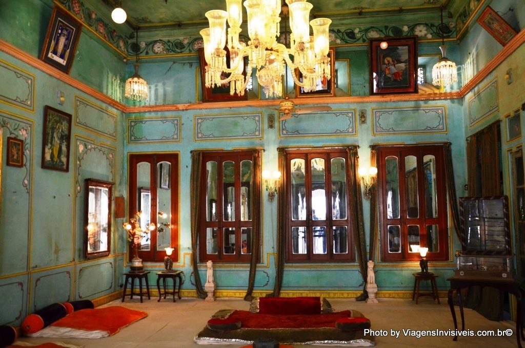 Sala de descanso, City Palace, Udaipur, Índia