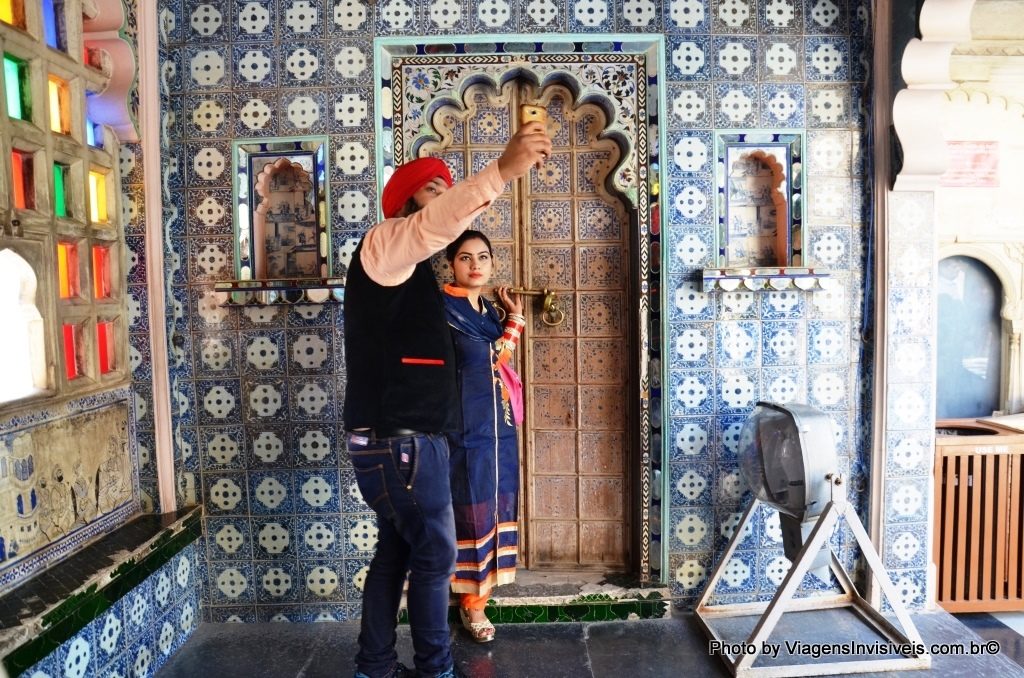 uristas indianos, City Palace, Udaipur, Índia