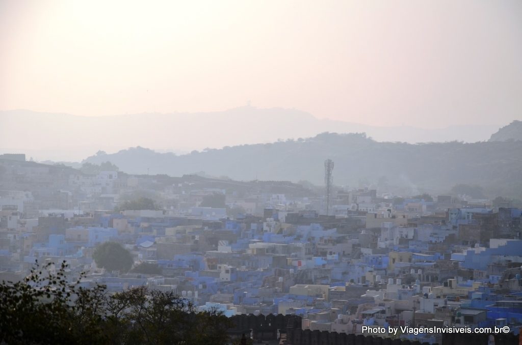 Vista da cidade Azul, Mehrangarh Fort, Jodhpur, Índia