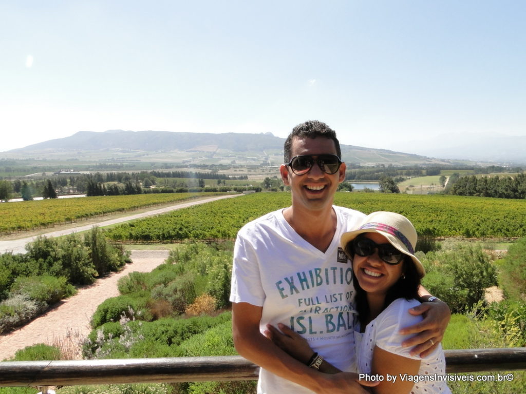 Vista da Glen Carlou, Paarl, África do Sul