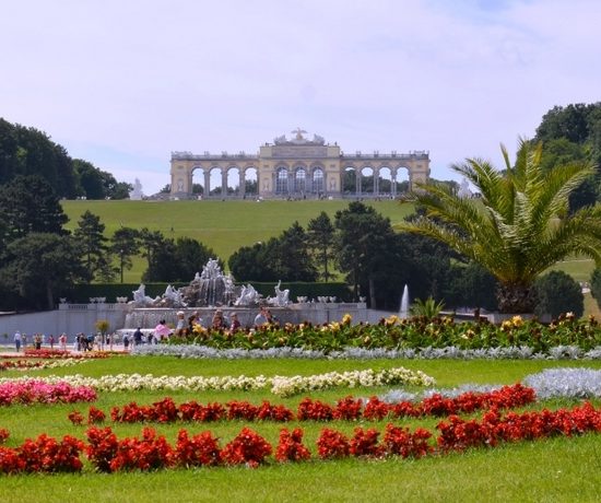 Vista do Gloriette Schloss Schonbrunn, Viena Áustria